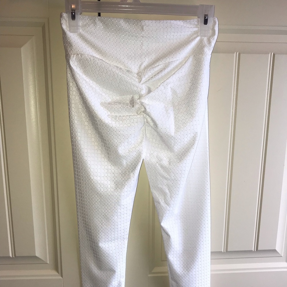White Work Out Leggings
